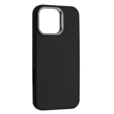 Iphone 15 Pro Max Защитный чехол Kevlar carbon (черный)