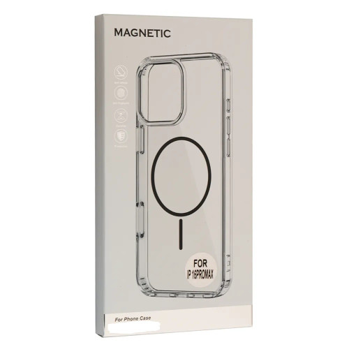 Iphone 16 Pro Max Прозорий чохол TPU+PC (помаранчеве кільце)