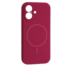 iPhone 17 Чохол мікрофібра Магсейф (бордовий)