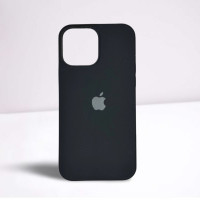 Iphone 13 Pro Max Чохол мікрофібра Silicone Case (чорний)