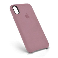 iPhone X XS 10 Шкіряний чохол Alcantara (pink)