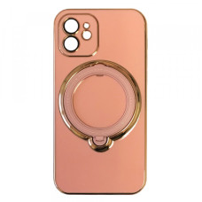 Iphone 11 Чохол магніт Підставка Bling (рожевий + золото)