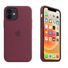 iPhone 12 12pro Чохол Silicone Case + MagSafe (plum)