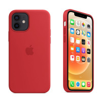 iPhone 12 12pro Чохол Silicone Case + MagSafe (red)