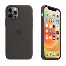 iPhone 12 Pro Max Чохол Silicone Case + MagSafe (black)