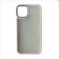 iPhone 13 Чохол матовий Frame TPU+PC (білий)