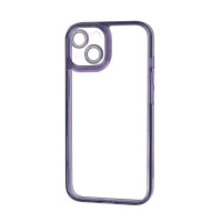 Iphone 14 Чохол Захист камери Блискучі Glitter (фіолетовий)