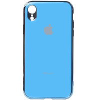 iPhone XR силіконовий чохол Electroplate blue