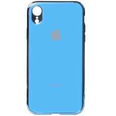 iPhone XR силіконовий чохол Electroplate blue