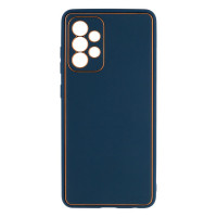 Samsung A52 A525 4G Чехол кожа Leather Case (защита камеры)