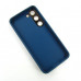 Samsung S23 S911 Чохол шкіряний Захист камери (синій)