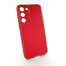 Samsung S23 Plus S23+ S916 Чохол шкіряний Захист камери (червоний)