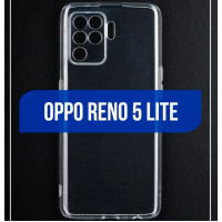 Oppo Reno 5 lite Прозрачный чехол Защита камеры (Space)