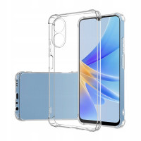 Oppo A17 Прозорий чохол Антишок (посилені кути)
