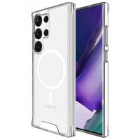 Samsung S24 Ultra S928  Прозрачный чехол Магнитное кольцо (TPU+PC)