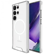 Samsung S24 Ultra S928 Прозорий чохол Магнітне кільце (TPU+PC)