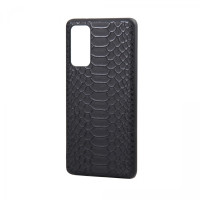 Samsung S20 FE G780 Чохол шкіряний Пітон (чорний)