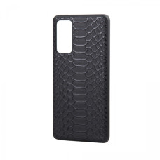 Samsung S20 FE G780 Чохол шкіряний Пітон (чорний)