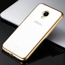 Meizu M5c чохол силіконовий Electroplating (золотистий)