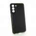 Samsung S21 FE Чехол кожаный Защита камеры (черный)