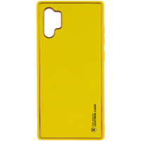 Samsung N975 Note 10 plus Шкіряний Чохол Epik (жовтий)