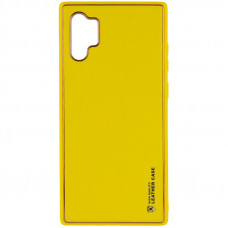 Samsung N975 Note 10 plus Шкіряний Чохол Epik (жовтий)