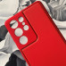 Samsung S21 Ultra G998 Чохол шкіряний Захист камери (червоний)
