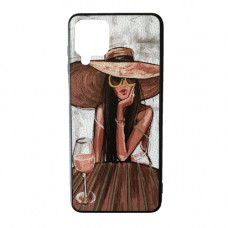 Samsung A12 A125 M12 M125 Чехол Рисунок Pop Art (female)
