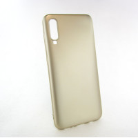 Samsung A70 A705 Силиконовый чехол soft touch (золото)