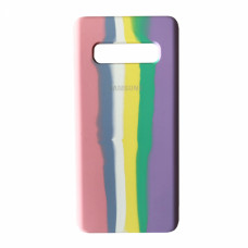 Samsung S10 Plus G975 Чохол мікрофібра Rainbow (веселка)