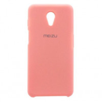 Meizu M6s чохол мікрофібра Silicone cover pink