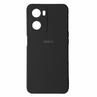 Oppo A57s Силіконовий чохол мікрофібра (чорний)