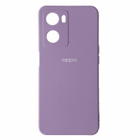 Oppo A57s Силіконовий чохол мікрофібра (фіолетовий)