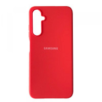 Samsung A15 A155 A156 Силиконовый чехол Микрофибра (красный)