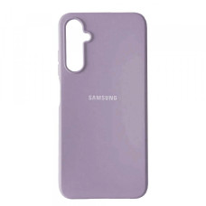Samsung A35 A356 A34 Чехол силиконовый Микрофибра (лиловый)