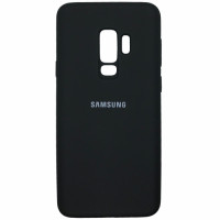 Samsung G965 S9 Plus чохол мікрофібра Silicone Cover black
