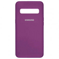 Samsung G975 S10 Plus Чохол мікрофібра Silicone Cover (бузковий)