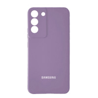 Samsung S22 S901 Чехол микрофибра Silicone Cover (лиловый)