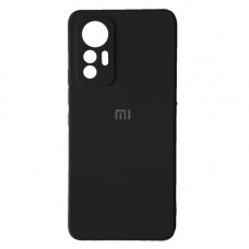 Xiaomi 12 Lite Чохол силіконовий Мікрофібра (чорний)