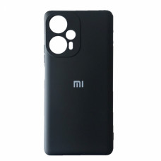 Xiaomi Poco F5 Чохол силіконовий Мікрофібра (чорний)