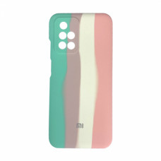 Xiaomi Redmi 10 Чохол мікрофібра Захист камери (райдуга)