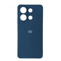 Xiaomi Redmi Note 13 4G Силиконовый чехол Микрофибра (синий)