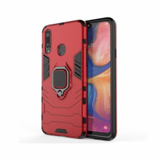 Samsung A20s A207 противоударный чехол Hybrid (красный)