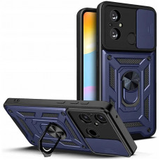 Xiaomi Redmi 11A 12C Противоударный чехол (кольцо + шторка)