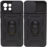Xiaomi Mi 11 lite Протиударний чохол Hybrid (кільце + шторка)