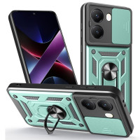 Xiaomi Poco X7 Pro 5G Чехол противоударный (шторка + кольцо)