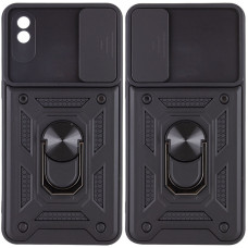 Xiaomi Redmi 9A Чохол протиударний (шторка + кільце)