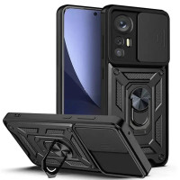 Xiaomi Note 12S Противоударный чехол (кольцо + шторка)