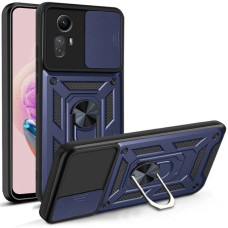 Xiaomi Redmi Note 12S Противоударный чехол Шторка (синий)