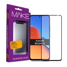 Захисне скло Xiaomi Redmi 12 Full Glue Glass (загартоване)